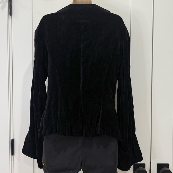 Anett Rostel Black Velvet Jacket Whimsigoth Medium Goth Fairy Grunge Romantic - Picture 6 of 13